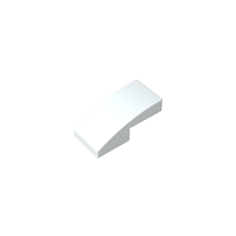 Gobricks,Slope Curved 2 x 1 No Studs [1/2 Bow],11477,17134