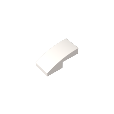 Gobricks,Slope Curved 2 x 1 No Studs [1/2 Bow],11477,17134