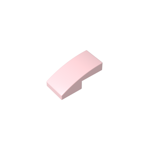 Gobricks,Slope Curved 2 x 1 No Studs [1/2 Bow],11477,17134