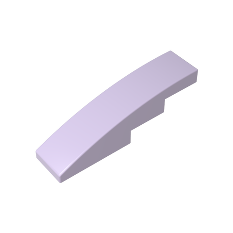 Gobricks,Slope Curved 4 x 1 No Studs [Stud Holder with Asymmetric Ridges],61678,11153,63971