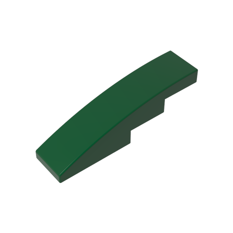 Gobricks,Slope Curved 4 x 1 No Studs [Stud Holder with Asymmetric Ridges],61678,11153,63971
