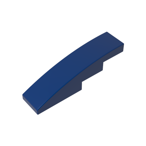 Gobricks,Slope Curved 4 x 1 No Studs [Stud Holder with Asymmetric Ridges],61678,11153,63971