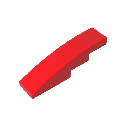 Gobricks,Slope Curved 4 x 1 No Studs [Stud Holder with Asymmetric Ridges],61678,11153,63971