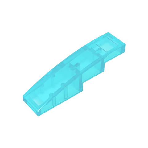 Gobricks,Slope Curved 4 x 1 No Studs [Stud Holder with Asymmetric Ridges],61678,11153,63971
