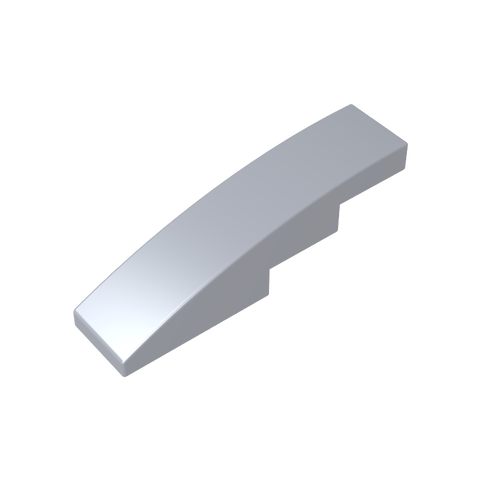 Gobricks,Slope Curved 4 x 1 No Studs [Stud Holder with Asymmetric Ridges],61678,11153,63971