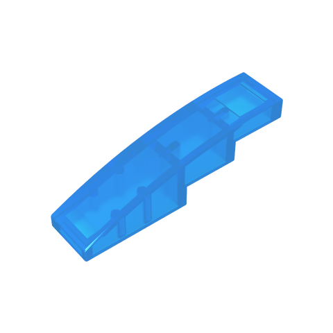 Gobricks,Slope Curved 4 x 1 No Studs [Stud Holder with Asymmetric Ridges],61678,11153,63971