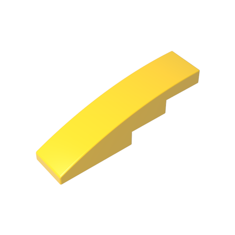 Gobricks,Slope Curved 4 x 1 No Studs [Stud Holder with Asymmetric Ridges],61678,11153,63971