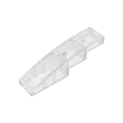 Gobricks,Slope Curved 4 x 1 No Studs [Stud Holder with Asymmetric Ridges],61678,11153,63971