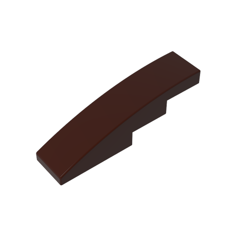 Gobricks,Slope Curved 4 x 1 No Studs [Stud Holder with Asymmetric Ridges],61678,11153,63971