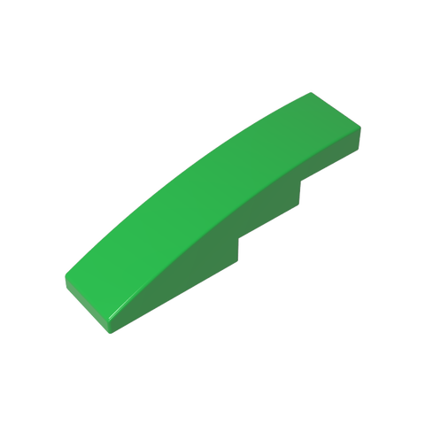 Gobricks,Slope Curved 4 x 1 No Studs [Stud Holder with Asymmetric Ridges],61678,11153,63971