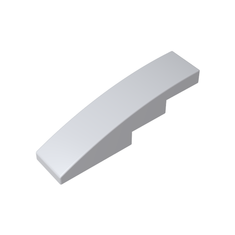 Gobricks,Slope Curved 4 x 1 No Studs [Stud Holder with Asymmetric Ridges],61678,11153,63971