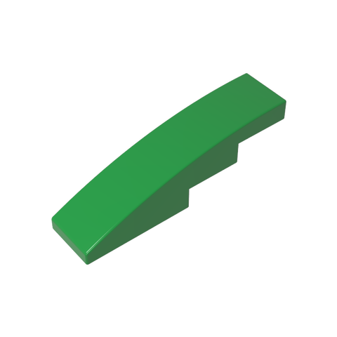 Gobricks,Slope Curved 4 x 1 No Studs [Stud Holder with Asymmetric Ridges],61678,11153,63971