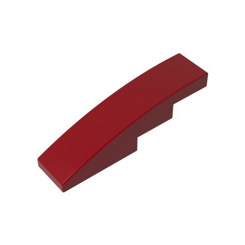 Gobricks,Slope Curved 4 x 1 No Studs [Stud Holder with Asymmetric Ridges],61678,11153,63971