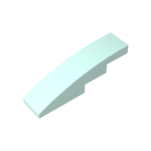Gobricks,Slope Curved 4 x 1 No Studs [Stud Holder with Asymmetric Ridges],61678,11153,63971