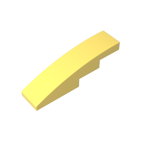 Gobricks,Slope Curved 4 x 1 No Studs [Stud Holder with Asymmetric Ridges],61678,11153,63971