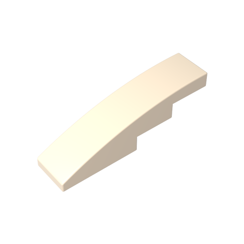 Gobricks,Slope Curved 4 x 1 No Studs [Stud Holder with Asymmetric Ridges],61678,11153,63971