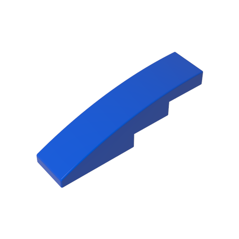 Gobricks,Slope Curved 4 x 1 No Studs [Stud Holder with Asymmetric Ridges],61678,11153,63971