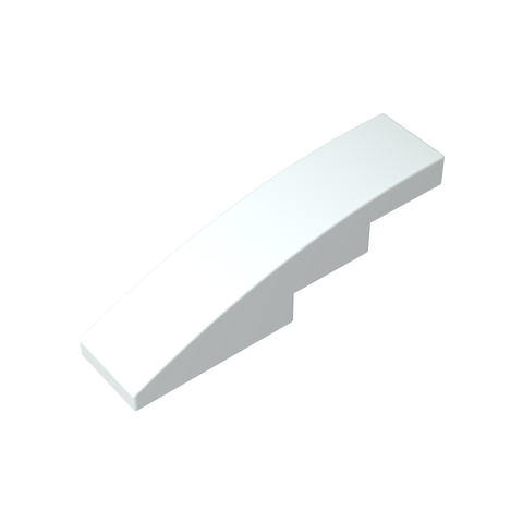 Gobricks,Slope Curved 4 x 1 No Studs [Stud Holder with Asymmetric Ridges],61678,11153,63971