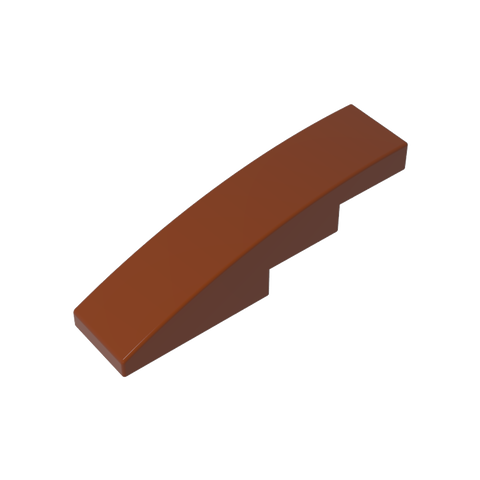 Gobricks,Slope Curved 4 x 1 No Studs [Stud Holder with Asymmetric Ridges],61678,11153,63971