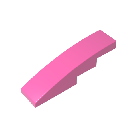 Gobricks,Slope Curved 4 x 1 No Studs [Stud Holder with Asymmetric Ridges],61678,11153,63971