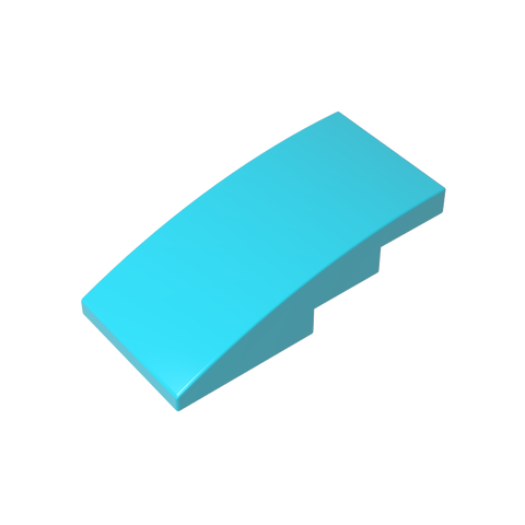Gobricks,Slope Curved 4 x 2 No Studs,93606
