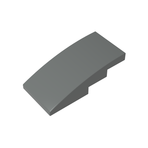 Gobricks,Slope Curved 4 x 2 No Studs,93606