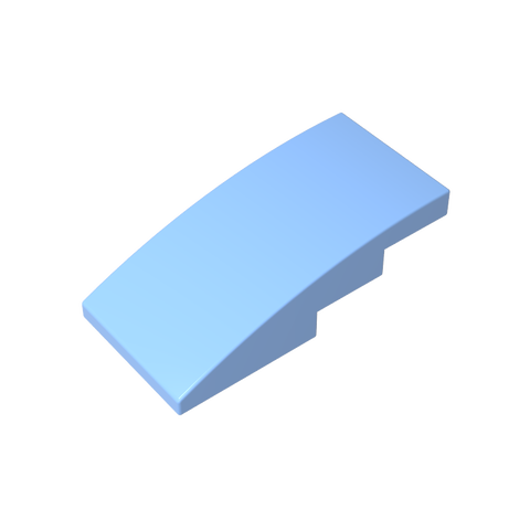 Gobricks,Slope Curved 4 x 2 No Studs,93606
