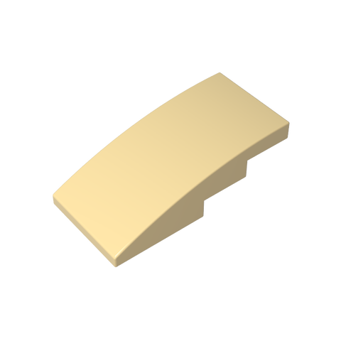 Gobricks,Slope Curved 4 x 2 No Studs,93606