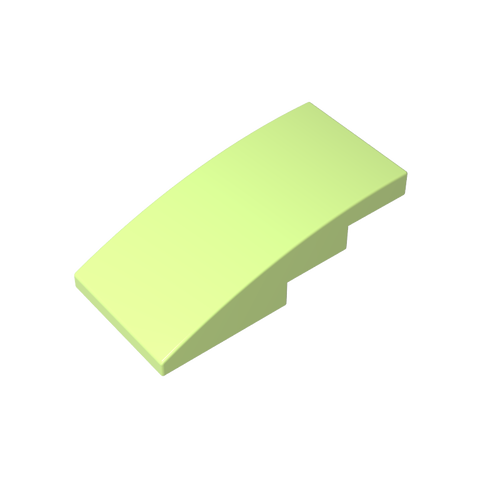 Gobricks,Slope Curved 4 x 2 No Studs,93606