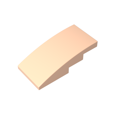 Gobricks,Slope Curved 4 x 2 No Studs,93606