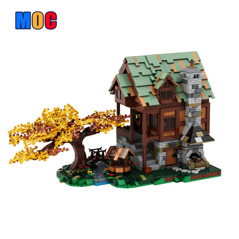 (Gobricks version) 2716pcs MOC-68018 Old Blacksmith's Shop for Tools