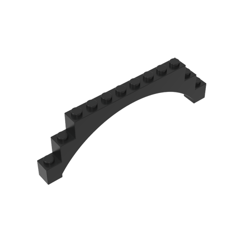 Gobricks,Brick Arch 1 x 12 x 3 Raised Arch with 5 Cross Supports,18838,6108,14707,30938