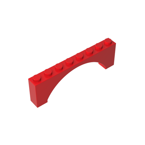 Gobricks,Brick Arch 1 x 8 x 2 Raised,16577,3308,40296