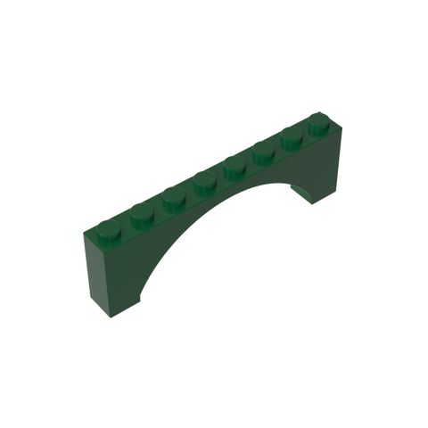 Gobricks,Brick Arch 1 x 8 x 2 Raised,16577,3308,40296