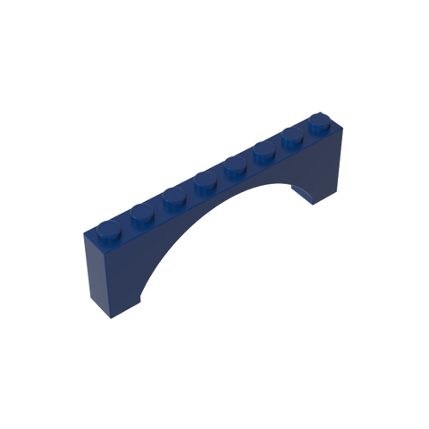 Gobricks,Brick Arch 1 x 8 x 2 Raised,16577,3308,40296