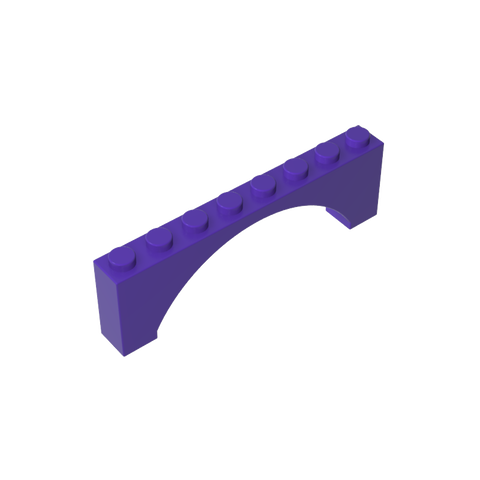 Gobricks,Brick Arch 1 x 8 x 2 Raised,16577,3308,40296