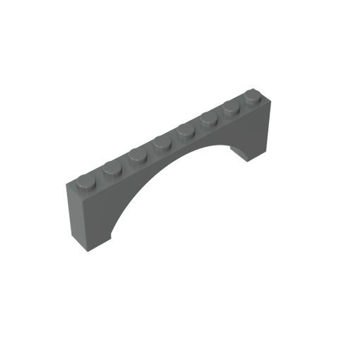 Gobricks,Brick Arch 1 x 8 x 2 Raised,16577,3308,40296