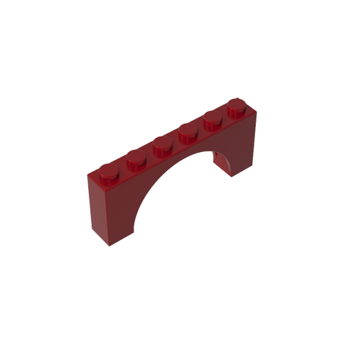 Gobricks,Brick Arch 1 x 6 x 2 - Thin Top without Reinforced Underside [New Version],15254,12939,3307