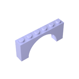 Brick Arch 1 x 6 x 2 - Thin Top without Reinforced Underside [New Version] ,15254