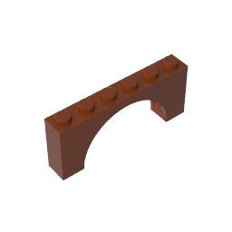 Brick Arch 1 x 6 x 2 - Thin Top without Reinforced Underside [New Version] ,15254