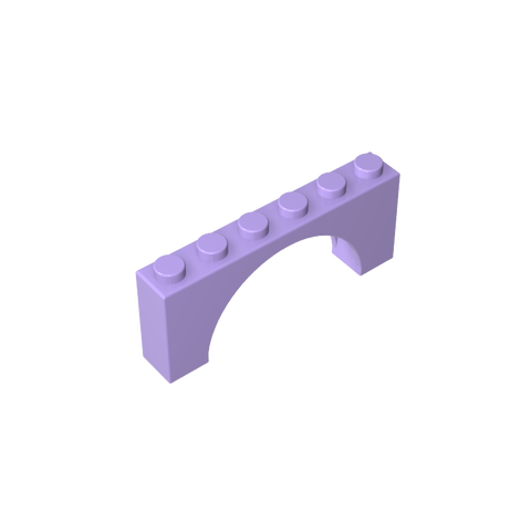 Gobricks,Brick Arch 1 x 6 x 2 - Thin Top without Reinforced Underside [New Version],15254,12939,3307