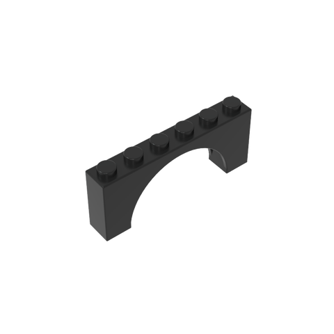 Gobricks,Brick Arch 1 x 6 x 2 - Thin Top without Reinforced Underside [New Version],15254,12939,3307