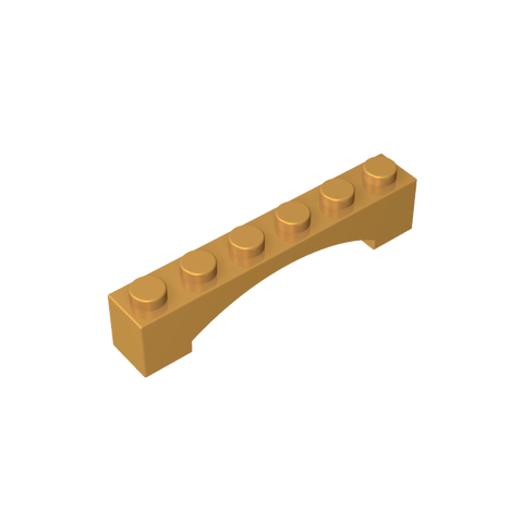 Gobricks,Brick Arch 1 x 6 Raised Arch,92950,3455