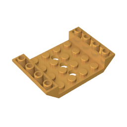 Slope Inverted 45° 6 x 4 Double with 4 x 4 Cutout and 3 Holes,60219