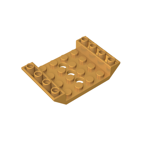 Gobricks,Slope Inverted 45° 6 x 4 Double with 4 x 4 Cutout and 3 Holes,60219,30283