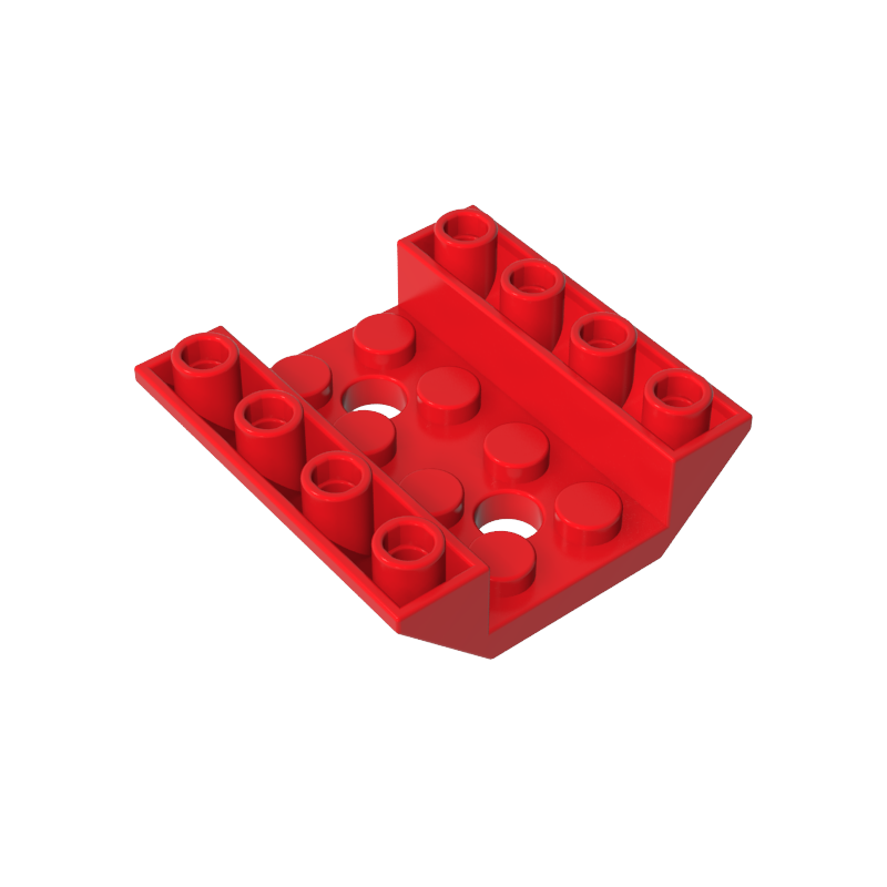 Gobricks,Slope Inverted 45° 4 x 4 Double with 2 Holes,72454,4854