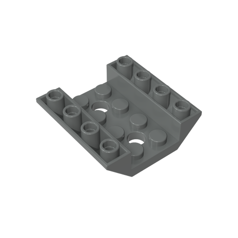 Gobricks,Slope Inverted 45° 4 x 4 Double with 2 Holes,72454,4854