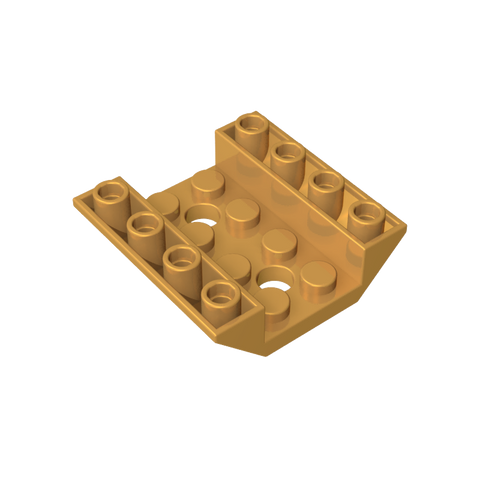 Gobricks,Slope Inverted 45° 4 x 4 Double with 2 Holes,72454,4854