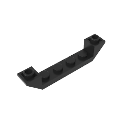 Slope Inverted 45° 6 x 1 Double with 1 x 4 Cutout,52501