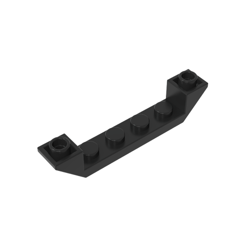 Gobricks,Slope Inverted 45° 6 x 1 Double with 1 x 4 Cutout,52501